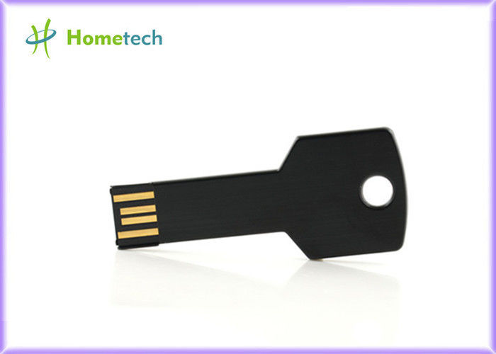 Gümüş Metal anahtar USB birden parlamak götürmek, su geçirmez bellek çipi anahtar şeklinde.