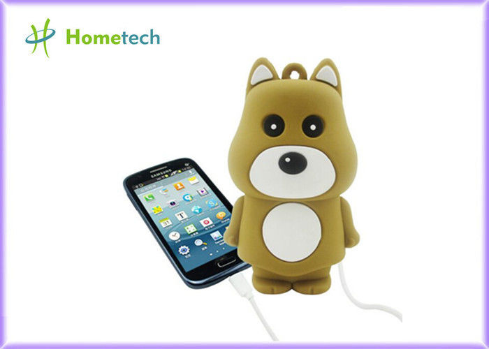 Cep Telefonu İçin Mini Sevimli Şarj Edilebilir Powerbank Şık Bear Şekli