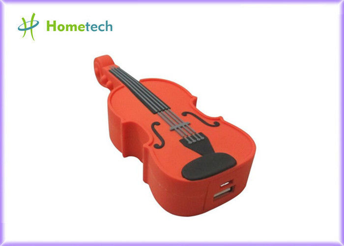 PVC Benzersiz Gitar Mobil Pil Yedekleme Şarj Evrensel USB Kompakt