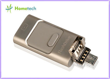 iPhone iOS ve Samsung Android için 1 U-Disk Pendrive Çok fonksiyonlu OTG Kart Okuyucu Hem Cep Telefonu USB Depolama 3