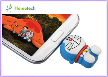 Kauçuk PC / Android OS Cep Telefonu USB Flash Sürücü, PVC OTG başparmak götürmek Pembe Yeşil