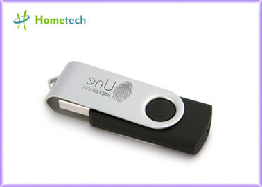 Siyah Döner 1GB Özel Usb Flash Lazer Veya Baskı Logolu Toplu Sürücüler