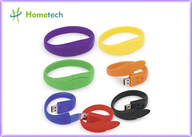 Silikon Coloful Wirstband Pendrive Usb Bileklik Özel Logo Baskı Özelleştirilmiş
