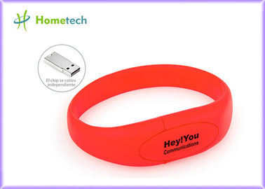 Kırmızı Silikon Bileklik Usb Flash Disk Bileklik Flaş Memory Stick
