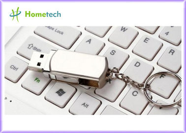 Döndürülmüş Metal USB Flash Sürücüler / kişiselleştirilmiş atlama Döner Stil sürücüler
