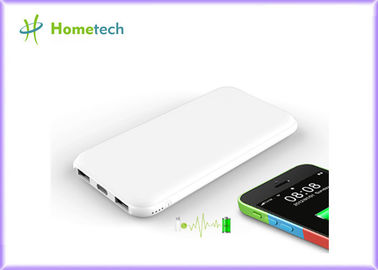 Ultra İnce taşınabilir 2 şarj portu, kompakt güç banka 10000mAh Li - polymer pil