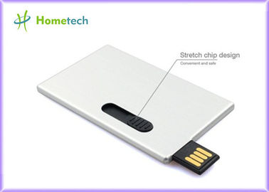 Ultra ince alüminyum alaşımlı kartvizit usb flash sürücü promosyon hediye