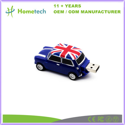 Metal Araba Paslanmaz Çelik Anahtar Zinciri USB 2.0 Bellek Fırçası Kalem Sürücüsü 8GB 16GB 32GB 64GB