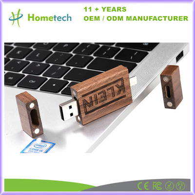 Ahşap OTG USB Pendrive 8GB 16GB 32GB 64GB Özel Lazer Logo ile USB 2.0 3.0 Flash Drive