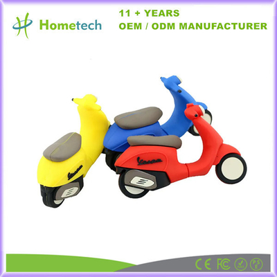 Karikatür Motosiklet USB Flash sürücüsü 8GB 16GB 32GB Silikon Motosiklet Kalem Sürücüsü USB Flash Disk