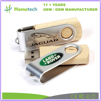 Klasik Ahşap Tasarımı ile Windows/Mac OS/Linux Uyumlu 256GB Wood Twist USB Flash Drive