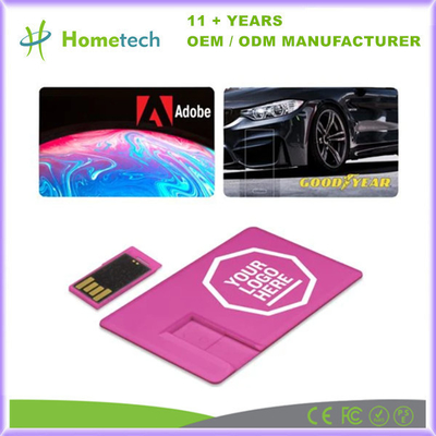 Özel Tam Renkli Basılmış Kartvizit USB Flash Drive Plastik Pendrive Popüler Reklam Bellek