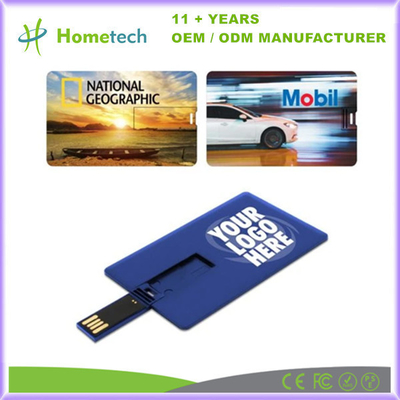 Özel Çift Taraflı Yazdırma Kredi Kartı USB Flash sürücüsü 128MB-256GB Kapasitesi ile