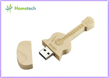 Usb Sopa Ahşap gitar Kutusu USB Flash 2.0 Bellek Sopa Kalem 32 gb / 64 gb