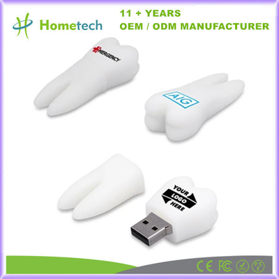 Tatlı Diş Şekli Flash sürücüler Depolama USB 2.0 Arayüz U Disk Bellek Kılavuzu 16G Çocuklar için Hediye