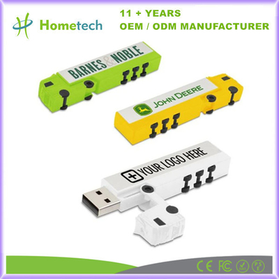 Plastik Kamyon Şekli USB Bellek Flash 16GB 32GB 64GB USB Pen Drive Baskı Logo ile