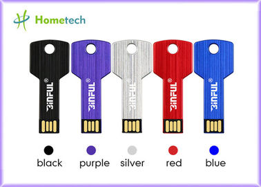 Alüminyum alaşım Anahtar Usb Memory Stick, Gümüş Su Geçirmez Bellek Anahtarı pendrive