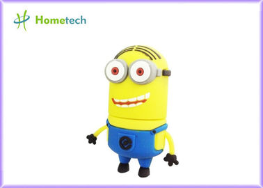 2GB Özelleştirilmiş USB Flash Sürücü / Sarı ve Mavi Minions 4GB Güzel USB Flash Sürücüler