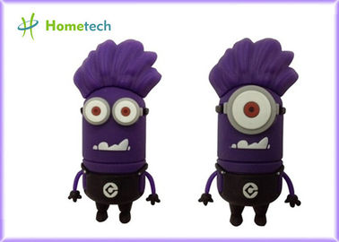Mor çizgi film USB 8gb, mor USB sürücü, mor Minion USB birden parlamak götürmek