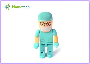 Özel yapılmış 8GB / 16GB Karikatür Karakter USB Sürücüleri / USB 2.0 Karakter Yeşil
