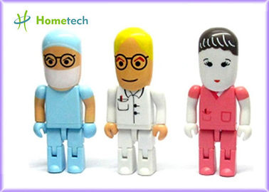 Mini Beyaz 4GB 8GB 16GB Karikatür Doktor Karakter USB Flash Sürücü