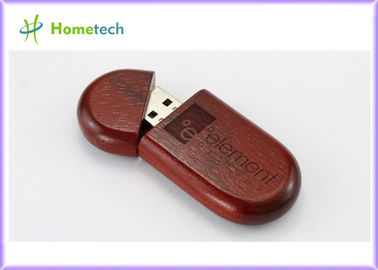 Oval Ahşap Kabuk USB Flash Sürücü