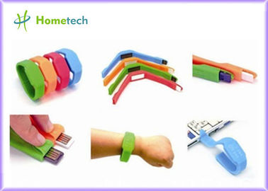 Çok fonksiyonlu LED Bileklik USB Flash Sürücü Silikon Bileklik LED Watch USB Logo Baskılı