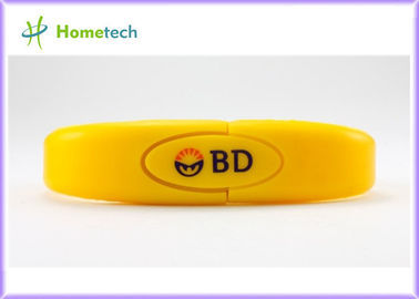16GB Promosyon Hediyelik Bileklik USB Flash Sürücü 2.0 / Logo Baskı USB Flash Disk sürücüleri
