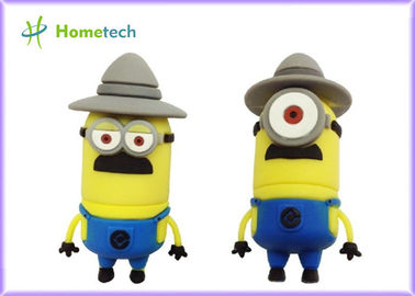 Despicable Me Kauçuk USB Flash Sürücü 2GB 4GB 8GB, Minion USB 2.0 Flash Sürücü