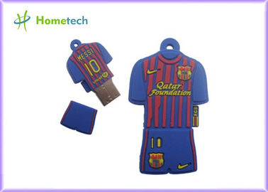 Özelleştirilmiş USB bellek 2GB 4GB 8GB 16GB Barcelona Messi Polo gömlek USB Flash sürücü