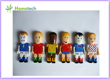 Plastik 3D Karakter Özelleştirilmiş USB Sürücüleri / USB Bellek Sürücüsü Sevimli