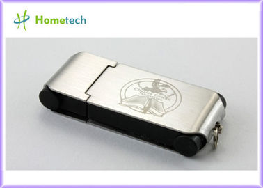 Oyma / Metal başparmak baskı logo sürücü / Metal anahtar USB birden parlamak götürmek