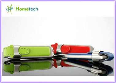 Deri USB Flash Disk, Özelleştirilmiş USB 2.0 Flash Sürücü 128MB - 64GB