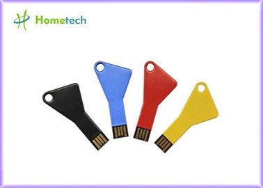 8GB 16GB 32GB Metal Şerit Anahtar Shape USB Alüminyum USB Flash Sürücü 8-15MB / S sürücüler