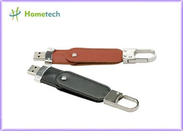 Otomatik Çalıştır Deri USB Flash Disk Metal Anahtarlık Pendrive Creativo USB 2.0 / USB 3.0