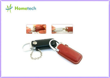 Anahtarlık Deri USB Flash Disk, 4GB / 8GB Özel Thumb Sürücüler