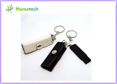 Dikdörtgen Deri USB Flash Disk USB 2.0 Öğrenci için Kişiselleştirilmiş