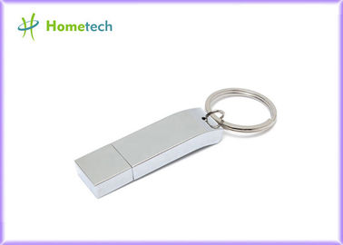 Gümüş 16GB / 32 GB Metal Thumb Sürücüler İş Hediyeler İçin USB 2.0 Arabirim Türü