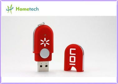 Okul Yüksek Hızlı Kırmızı Plastik USB Flash Sürücü 4GB 8GB Dikdörtgen