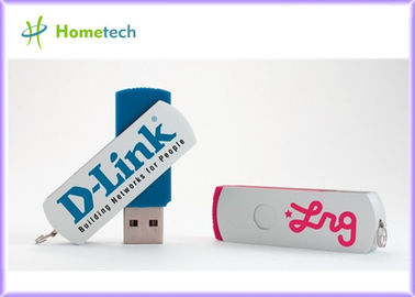 KIRMIZI Dikdörtgen Plastik USB Flash Sürücü, USB 2.0 Flash Sürücü Bellek Kalem Disk
