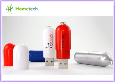 Sevimli kapsül Plastik USB Flash Sürücü 32GB USB 2.0 flash sürücü / taşınabilir başparmak usb flash sürücü