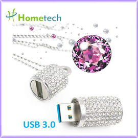 64GB 32GB 16GB Bellek Silindirik Kristal USB Flash Sürücüler