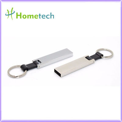 Yüksek hızlı su geçirmez USB flash sürücü 64 GB Başparmak 128GB FCC 15MB / S Metal USB Bellek Çubuğu, Keyholder