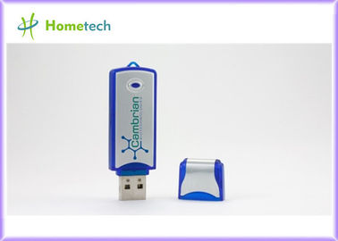 Plastik Dikdörtgen serin usb sopa / USB Flash Sürücü 512 MB Dosya için