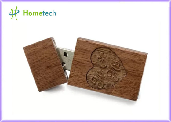 Veri Depolama Okuma 148 Mbps 16GB Ahşap USB Flash Sürücü