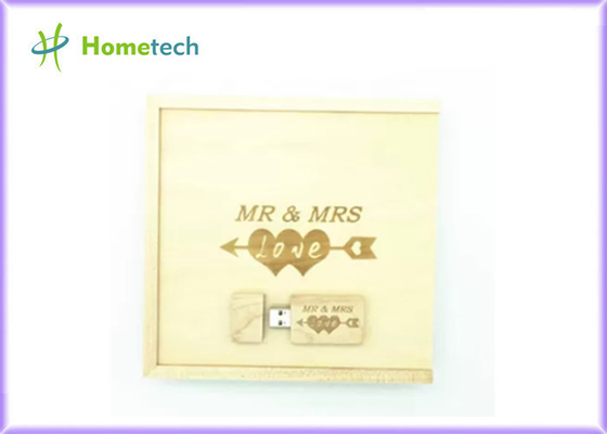 Fotoğraf Ahşap 32GB 64GB MLC Chip USB Flash Sürücü