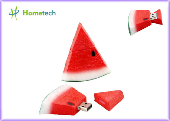 4GB USB 2.0 3.0 USB Başparmak Sürücüsü Karikatür Kırmızı Karpuz Şekilli