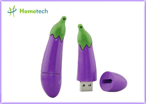 Çalışma / Kişisel Günlük Kullanım İçin Mor Patlıcan USB Başparmak Sürücüsü 16G
