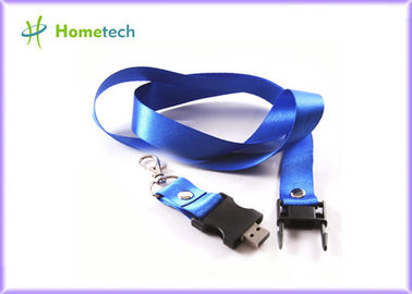 Mühendis / tasarımcı için Reklam Mavi İpi USB Stick 16gb Özelleştirilmiş Flash Bellek Sürücüsü
