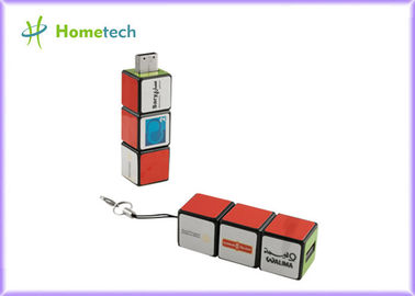 1GB, 2GB Plastik USB Flash Sürücü Rubik Sihirli Küp USB Pen Sürücüler